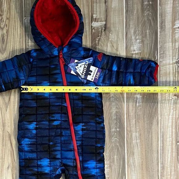 NEW! Snozu Baby 1-piece Cozy Snowsuit for Boy Girl Unisex, Blue - Picture 7 of 16